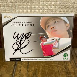 JLPGA エポック 竹田 麗央 直筆 ルーキー サイン カード 女子プロゴルフ 160枚限定RC の画像1