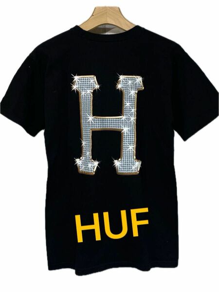 HUF ハフ　ビックロゴ　バックロゴ　半袖Tシャツ　カットソー