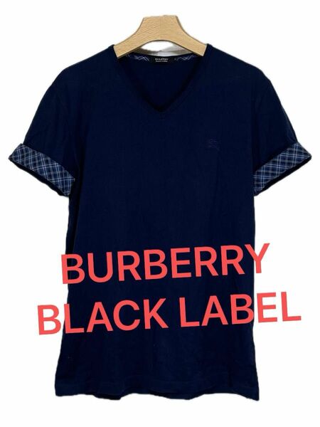 【BURBERRY BLACK LABEL】バーバリチェック　半袖Tシャツ