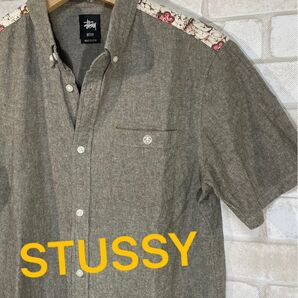STUSSY ステューシー SSリング 花柄 シャツ ボタンシャツ