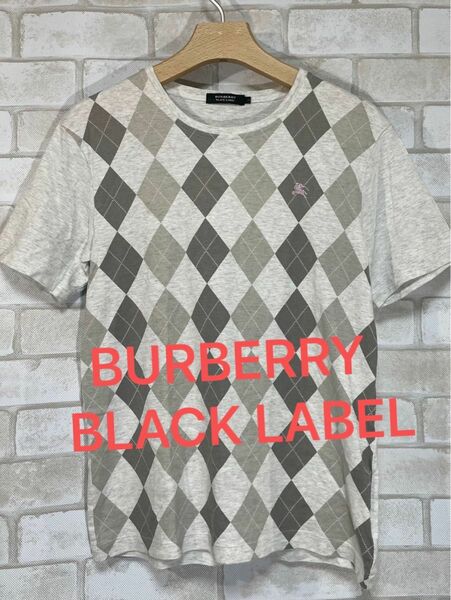 【BURBERRY BLACK LABEL】バーバリーチェック　半袖Tシャツ