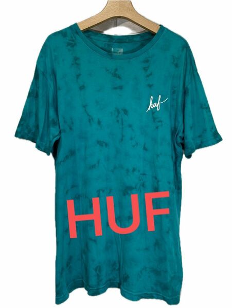 HUF ハフ　タイダイ　ワンポイントロゴ　半袖Tシャツ　カットソー