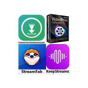 【最新版】StreamFab 6 Ver 6.1.7.4 オールインワン + KeepStreams Ver 1.2.2.0【アップデート可能】+iTubeGo YouTube+VideoProc 無期限版 の画像1