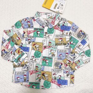 新品 zarababy ザラベイビー スヌーピー ピーナッツ 長袖シャツ 95 シャツ 長袖 春服