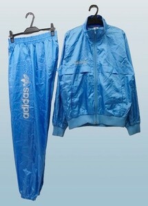 r2_2957k 70-90s 1970-1990 period Vintage Descente made Adidas TECHNOmok neck Wind breaker setup top and bottom set M