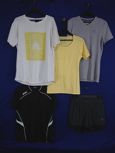 r1_8024s 5 pieces set Adidas Asics lady's O LL size sportswear tops pants top and bottom set summarize 