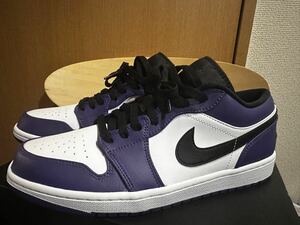 AIR JORDAN 1 LOW "COURT PURPLE" 553558-500 （コートパープル/ホワイト/ブラック）