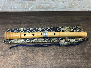 * б/у товар * сякухати один сяку шесть размер примерно 48cm традиционные японские музыкальные инструменты пакет есть 