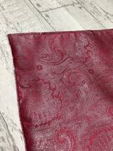 新品未使用　定価3,190円の品★最高級織物使用のシルク100%ポケットチーフ　 綺麗な淡い赤みたいなローズピンク_画像4