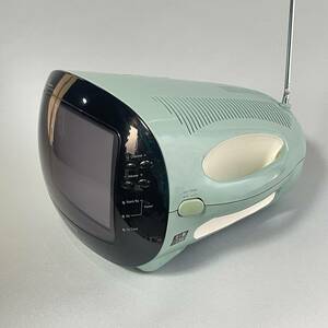  Junk Panasonic pi Ed la portable TV Panasonic TH-8U3 piedra Showa Retro retro pop Cyber Space Age B4