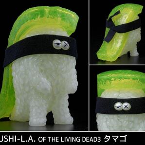 タマゴ 玉子【新品未開封】スシエルエー SUSHI-L.A. OF THE LIVING DEAD ナカオテッペイ リビングデッド 寿司 ソフビ 蓄光 sofvi sofbiの画像1