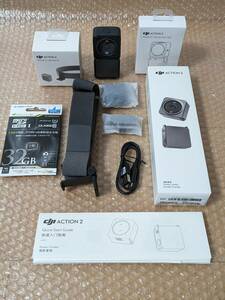 【使用わずか・動作確認済み】DJI Action 2 Power Combo AC2POC アクションカメラ 32GB オプション品付き【送料込み】