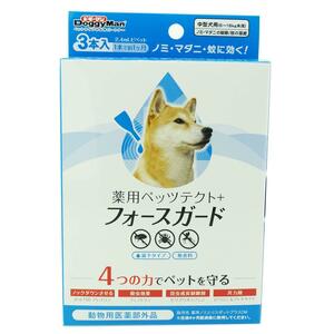 【動物用医薬部外品】 ドギーマン 薬用ペッツテクト+ フォースガード 中型犬用 3本入