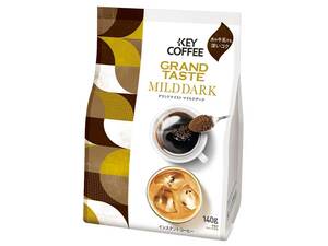  ключ кофе мгновенный кофе Grand вкус mild темный пакет 140g ×3 пакет мгновенный ( бутылка * изменение содержания )