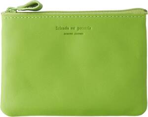  slip-on (SLIP-ON)nowa-ruOP pouch light green NSL-2812LGR case key case original leather colorful leather 