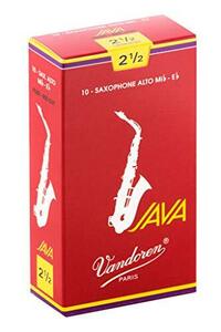 バンドーレン アルトサックスリード JAVA RED:2-1/2(10枚入)SR2625R