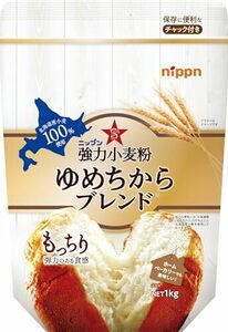 ニップン 強力小麦粉 ゆめちからブレンド 1kg ×6袋