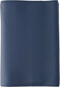  slip-on (SLIP-ON) free type library stamp book cover tall size OSL soft leather original leather navy OSL-3401-NV