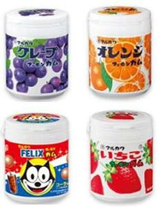  marble chewing gum bottle 130g 4 point set ( gray p* orange * strawberry * Cola ) circle river confectionery 