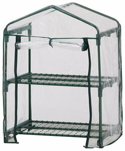 taka show vinyl greenhouse 2 step width 69cm× depth 49cm× height 92cm construction easy gardening GRH-N01T