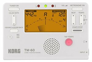 KORG Тюнер Метроном Одновременное использование TM-60 WH Белый духовой оркестр Духовой оркестр Частная практика Компактное ношение