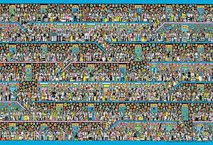 【日本製】 ビバリー 1000マイクロピースジグソーパズル Where'sWally とけいだらけの ときのろうか(26×38cm) M81-7