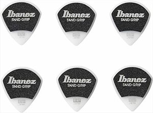 Ibanez 滑り止め素材を使用したピック Grip Wizard Series Sand Grip Pick 【HEAVY】 6枚パック ホワ