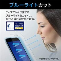 エレコム iPhone 14 Pro ガラスフィルム ゴリラ 薄型 0.21mm ブルーライトカット 強化ガラス 表面硬度10H 指紋防止 飛散_画像2