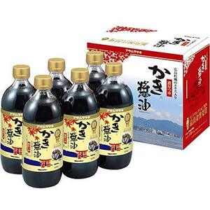 アサムラサキ かき醤油 600ｍｌ×6本入 化粧箱入り KK-03