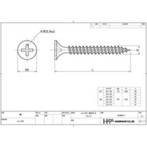 ダイドーハント (DAIDOHANT) 軽天ビス ユニクロ (呼び径d) 3.5 x (長さL) 25mm (ラッパ頭) [ 鉄/ユニクロメッキ_画像5