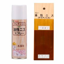 和信ペイント 油性ニス 高耐久・木質感ある高級仕上げ オールナット 220ml_画像3