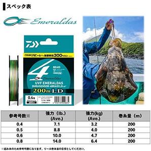 ダイワ(DAIWA) PEライン UVFエメラルダスデュラセンサーLD+Si2 0.8号 200m 5カラーの画像5