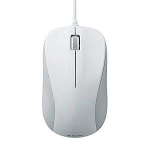 Elecom Mouse Wired M Size 3 кнопка USB Оптический тип Директива White ROHS M-K6URWH/RS