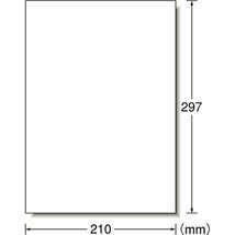 エーワン ラベルシール 耐水 耐光 屋外用 下地が透けない 光沢フィルム レーザー A4 10シート 31034_画像2