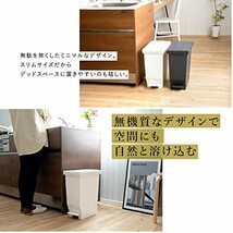 アスベル ゴミ箱 エバンMP密閉ペダルペール45L フタ付 ブラック_画像10