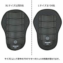 コミネ(KOMINE) バイク用 SK-694 CEボディプロテクションライナーベスト Black 3XL_画像8