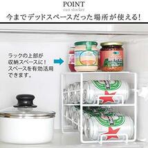 アーネスト 合金鋼 【日本製】 缶ビール ホルダー 冷えたビールが取り出しやすい/スッキリ収納/棚上も収納に (上にも置ける缶ストッカー)_画像4