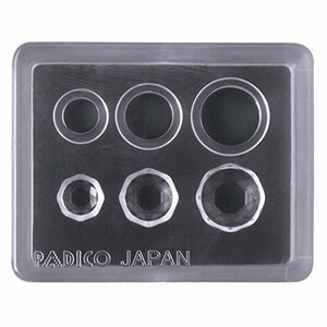 PADICO パジコ ジュエルモールド ミニ ジュエリーカット サークル 401013 ネイル アクセサリー 小さい ストーン パーツ 樹脂 ソフトモールド UVレジン 手芸