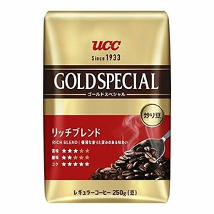 UCC ゴールドスペシャル 炒り豆 リッチブレンド 250g レギュラーコーヒー(豆)×3個