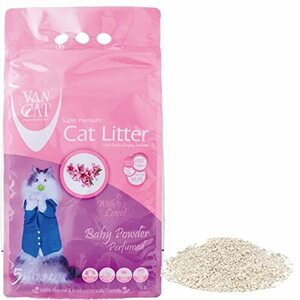 [OFT] VAN CAT baby powder 5kg(5.9L) firmly .. standard. fragrance white cat sand ..... fragrance vinyl. 
