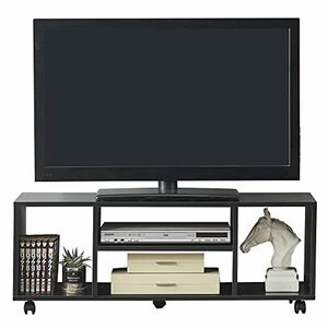 Vanlent テレビ台 キャスター付き テレビボード ローボード 幅1000mm 奥行296mm 高さ380mm 24型 32型 46型 移動