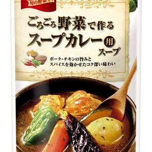 モランボン ごろごろ野菜で作る スープカレー用スープ 750g ×10袋の画像1