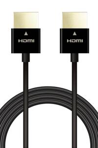 エレコム HDMI ケーブル 2m 4K×2K対応 スーパースリム 環境に配慮した簡易パッケージ ブラック ECDH-HD14SS20BK