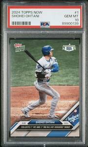 【PSA10】GEM MINT 2024 Topps Now #1 大谷翔平「ドジャースデビュー初安打初打点」Shohei Ohtani PSA鑑定 MLB Los Angeles Dodgers ①