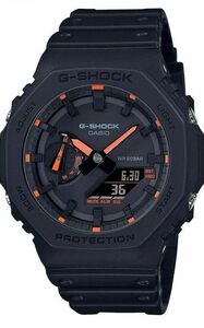  G-SHOCK GA-2100-1A4ER アナデジ ブラック オレンジ ネオンカラー Gショック 