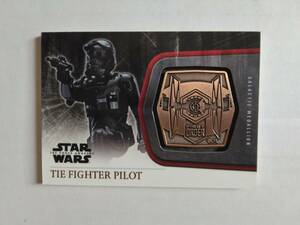 STAR WARS Topps THE FIGHTER PILOT bronze medali on card 