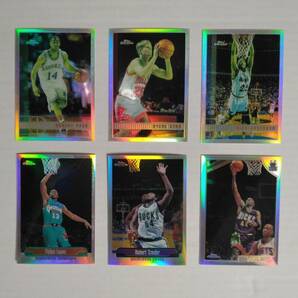 懐かしの Topps Chrome（STEVE KERR, NICK ANDERSON, ROBERT TRAYLOR, 他）リフラクターカード 6枚セットの画像1