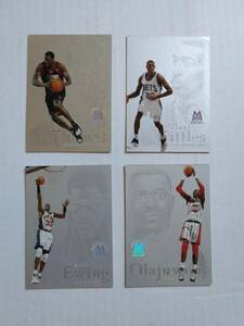 98-99 Skybox Molten Metal K. KITTLES / P. EWING / H. OLAJUWON, др. Fusion карта 4 шт. комплект (Kittles. левый верхняя часть минут немного повреждение )