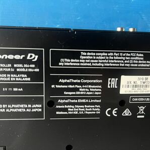 Pionner DJ/DDJ-400/パフォーマンスDJコントローラー/PERFORMANCE DJ CONTROLLER/rekordbox/20年製の画像10