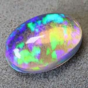 2.320ct 天然ウォーターオパール メキシコ 最高品質 遊色抜群〔Mexican Water opal 宝石 jewelry natural 裸石 ナチュラル loose ルース〕